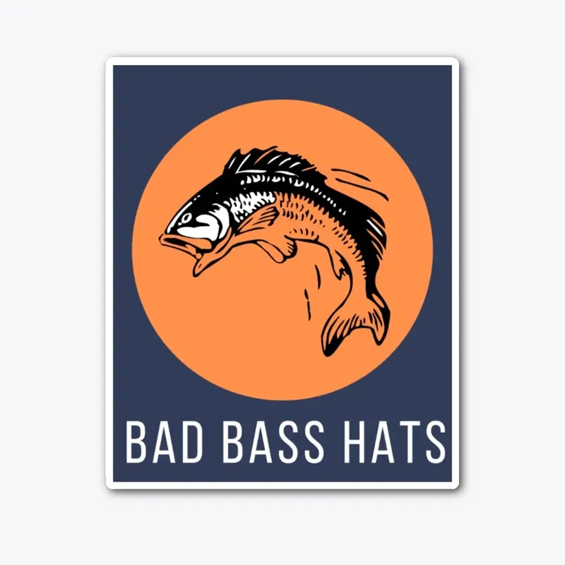 Bad Bass Hat Sticker